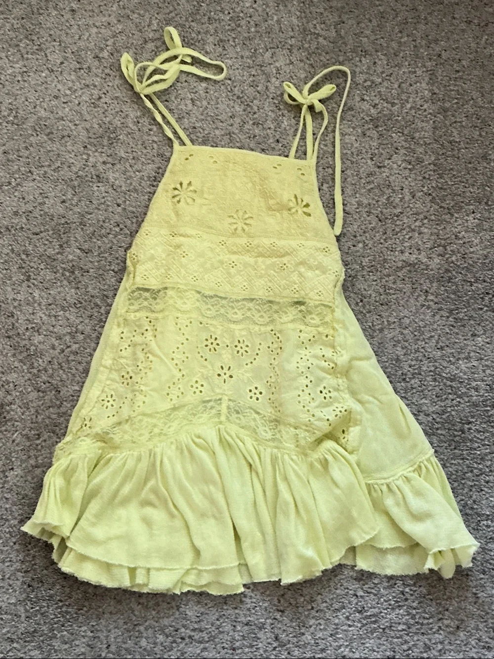 New Free People Calipso Tank ~ Early Bloomer Yellow - Picture 5 of 11